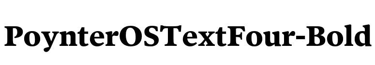 PoynterOSTextFour-Bold font preview