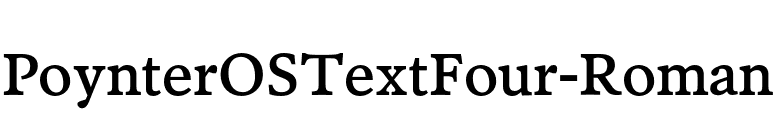 PoynterOSTextFour-Roman font preview