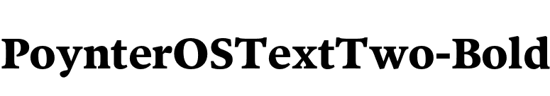 PoynterOSTextTwo-Bold font preview