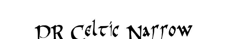 PR Celtic Narrow font preview