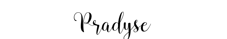 Pradyse font preview