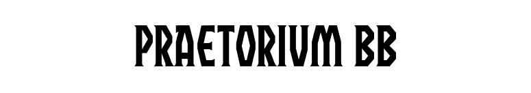Praetorium BB font preview