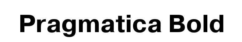 Pragmatica Bold font preview