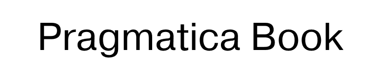 Pragmatica Book font preview