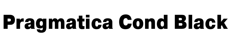 Pragmatica Cond Black font preview