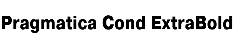 Pragmatica Cond ExtraBold font preview