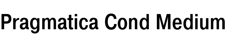 Pragmatica Cond Medium font preview
