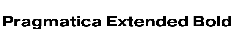 Pragmatica Extended Bold font preview