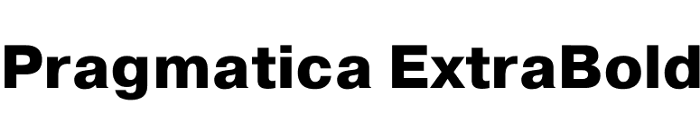 Pragmatica ExtraBold font preview