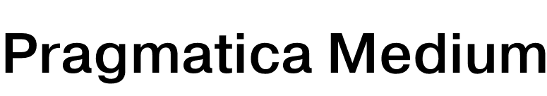 Pragmatica Medium font preview