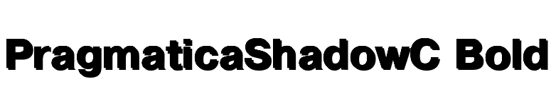 PragmaticaShadowC Bold font preview