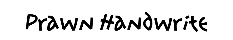 Prawn Handwrite font preview