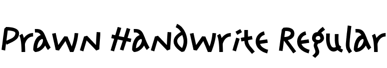 Prawn Handwrite Regular font preview