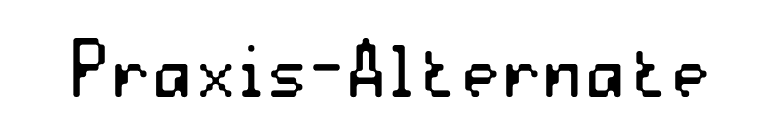Praxis-Alternate font preview