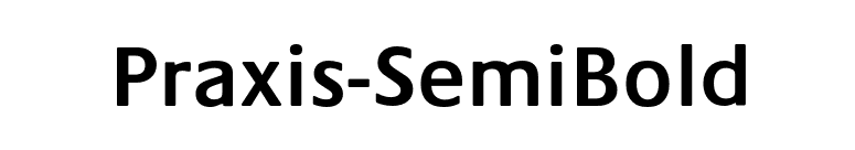 Praxis-SemiBold font preview
