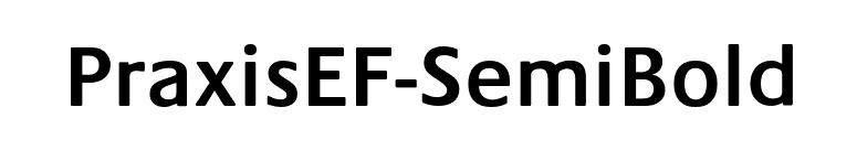 PraxisEF-SemiBold font preview