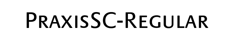 PraxisSC-Regular font preview