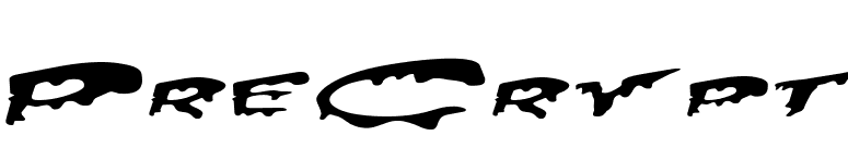 PreCrypt font preview