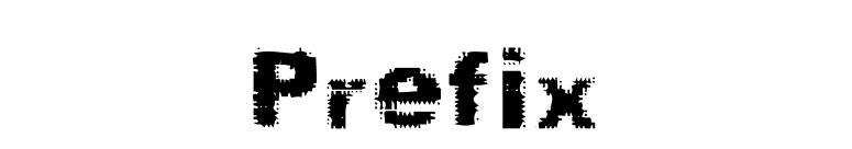 Prefix font preview