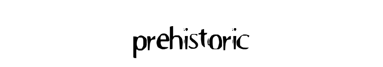 prehistoric font preview