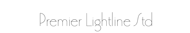 Premier Lightline Std font preview