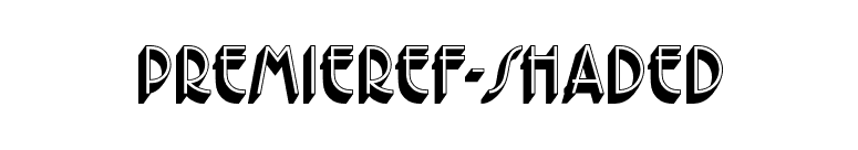 PremierEF-Shaded font preview