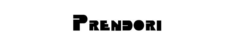 Prendori font preview