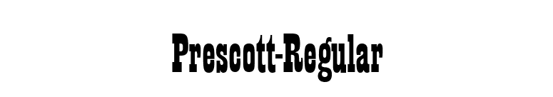 Prescott-Regular font preview