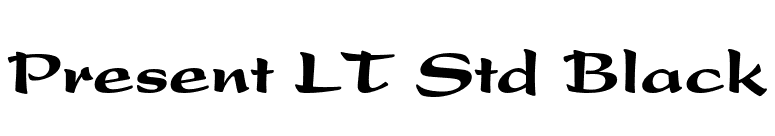 Present LT Std Black font preview