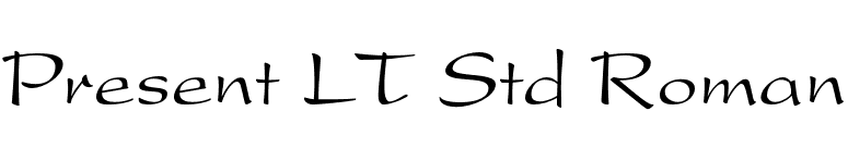 Present LT Std Roman font preview