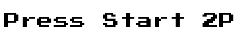 Press Start 2P font preview
