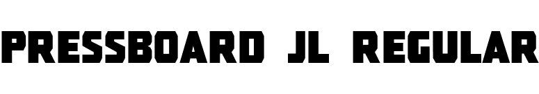 Pressboard JL Regular font preview