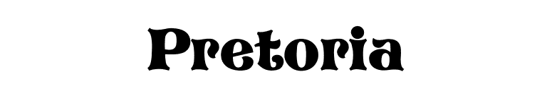 Pretoria font preview