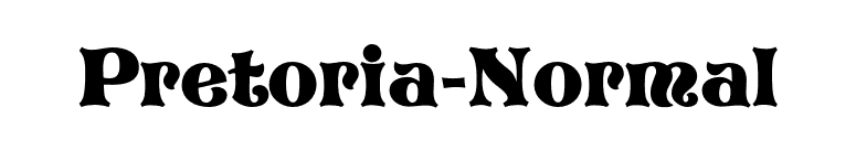 Pretoria-Normal font preview