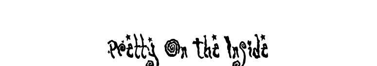 Pretty On The Inside font preview