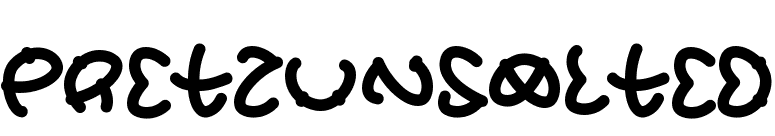PretzUnsalted font preview
