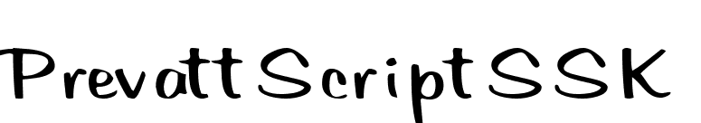 PrevattScriptSSK font preview