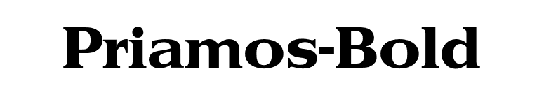 Priamos-Bold font preview