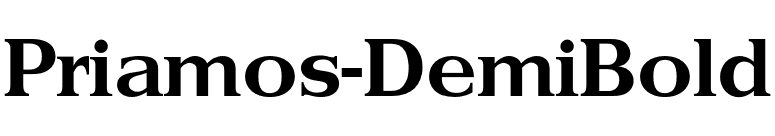 Priamos-DemiBold font preview