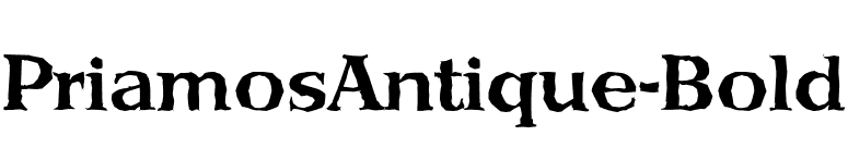 PriamosAntique-Bold font preview