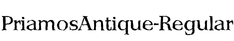 PriamosAntique-Regular font preview