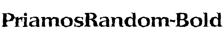 PriamosRandom-Bold font preview