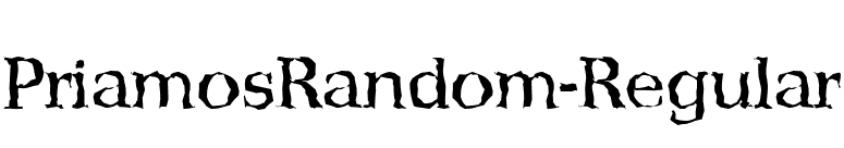 PriamosRandom-Regular font preview