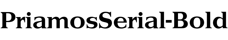 PriamosSerial-Bold font preview