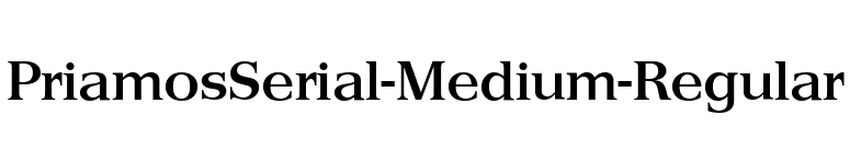 PriamosSerial-Medium-Regular font preview