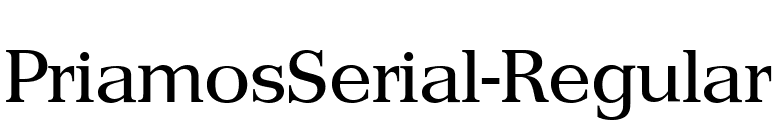 PriamosSerial-Regular font preview