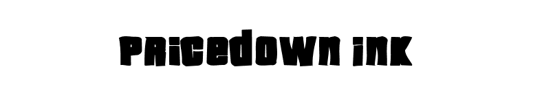 Pricedown Ink font preview