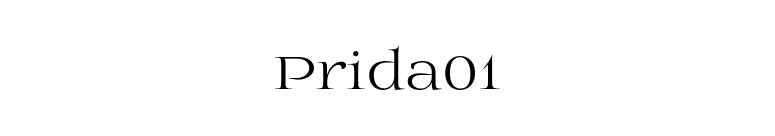 Prida01 font preview