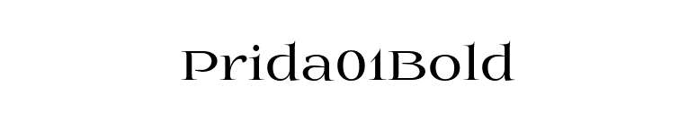 Prida01Bold font preview
