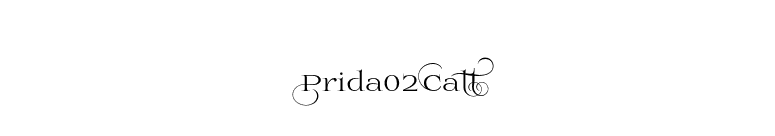 Prida02Calt font preview